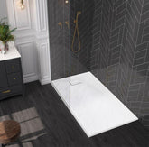 Shower Pan Base Carrara (GT 6032)- 60"X32"with reversible Left or Right side drain